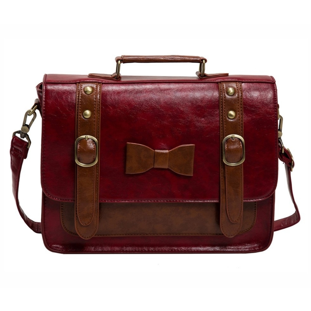NWT EcoSusi Vegan Leather Messenger Bag